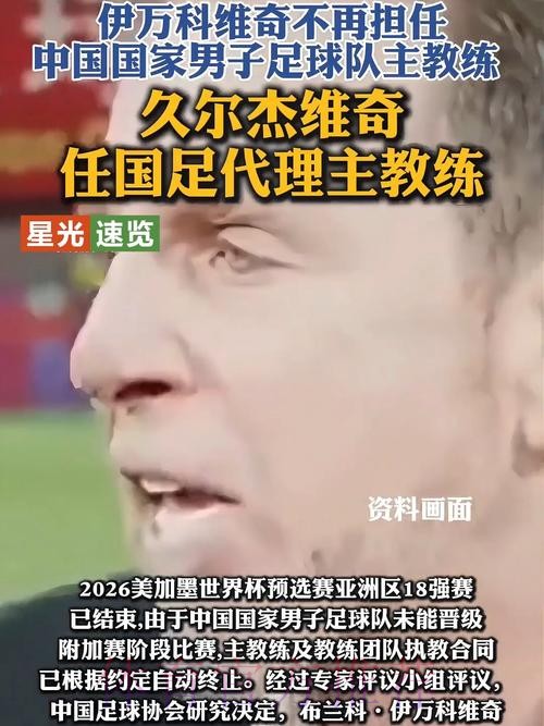 久尔杰维奇出任中国国家男子足球队代理主教练